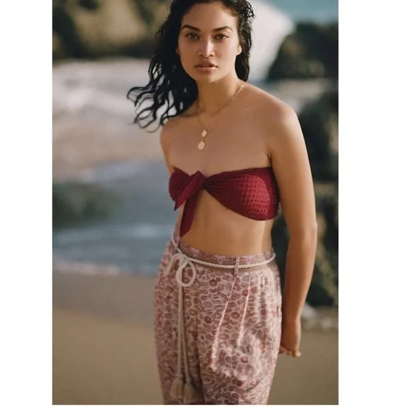 Anthropologie Ollari Tasseled Tapered Pants NWT - Picture 8 of 12